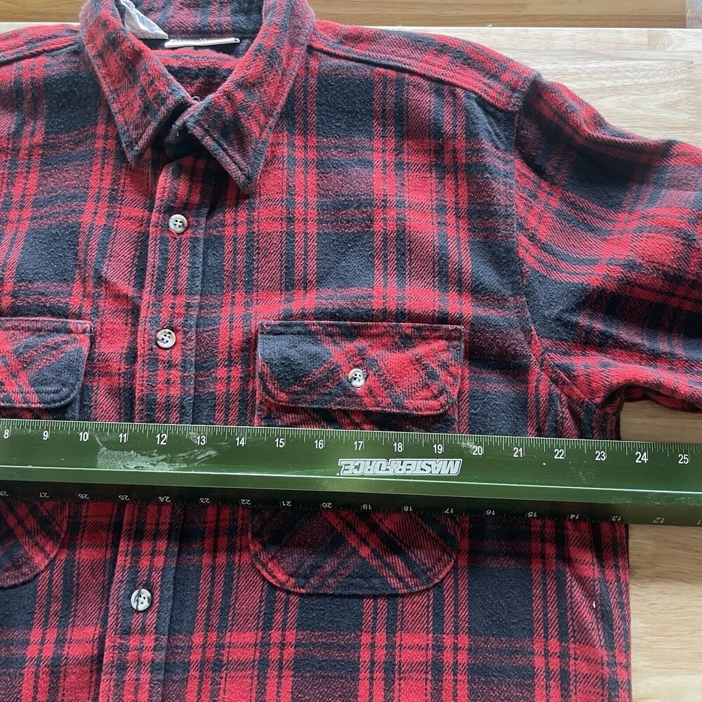 American Spirit Vintage Flannel Shirt‎ Buffalo Plaid Lumberjack USA Made Mens XL - Picture 4 of 6